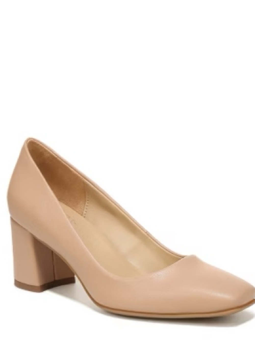 Naturalizer Warner Leather Pumps In Nude Size 9W